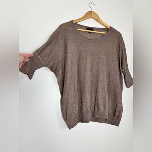J. Crew Slouchy Linen Tee In Brown